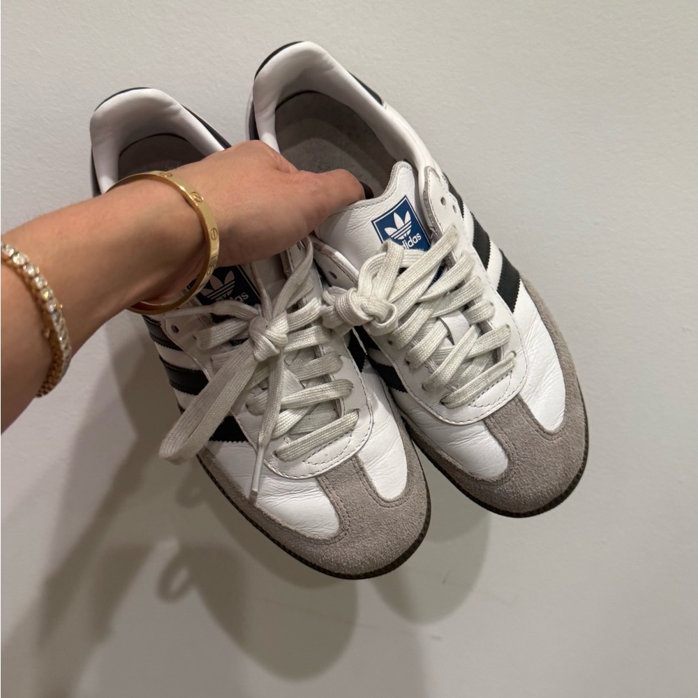 Adidas White and Black Classic Sneakers